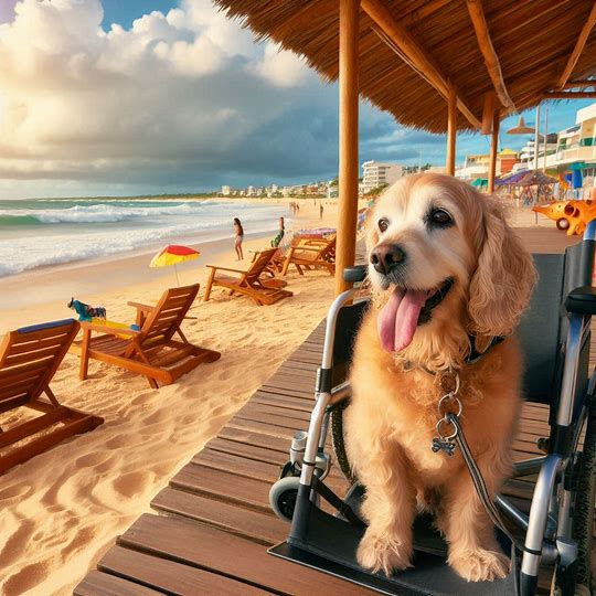 Praias Pet-Friendly no Ceará com Infraestrutura Acessível para Cães Idosos e Cadeirantes