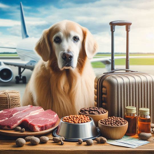 Fontes de Proteína Sustentáveis e Alternativas para Cães Idosos com Restrições Alimentares em Viagem