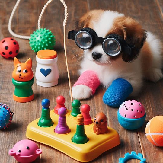 Guia de Brinquedos Interativos Adaptados para Cães com Baixa Visão em Viagens Litorâneas