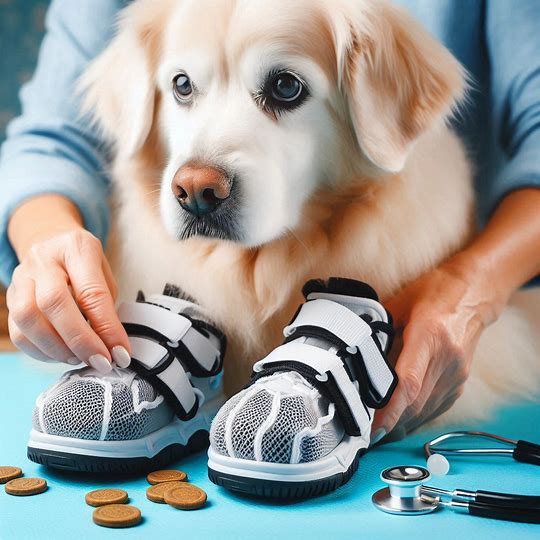 Sapatos Protetores Especiais para Patas Sensíveis de Cães Idosos em Calçadas Quentes de Orla