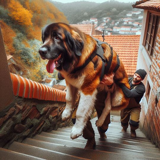 Técnicas de Levantamento e Transporte Seguro para Cães Grandes e Idosos em Escadas e Terrenos Irregulares
