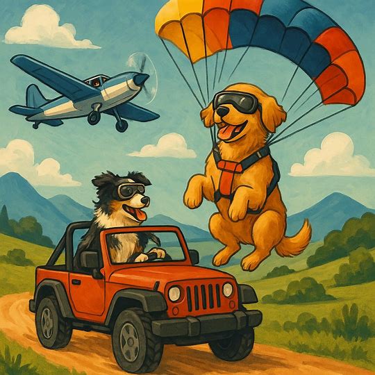 Inclusão Canina em Aventuras Aéreas e Terrestres