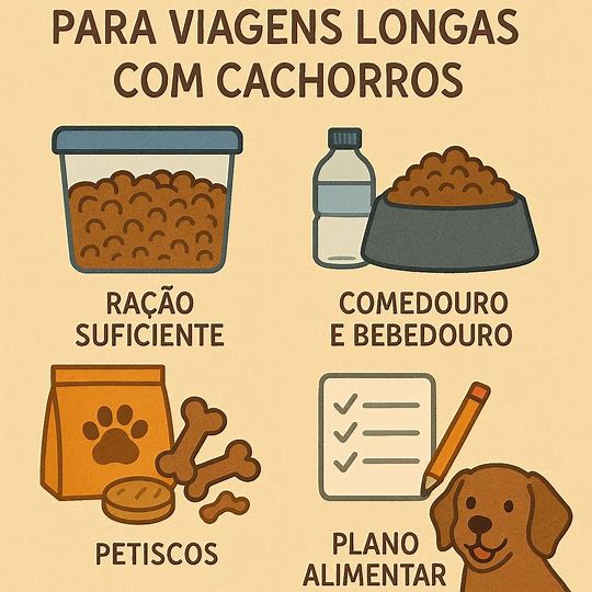 Planejamento Alimentar para Viagens Longas com Cães