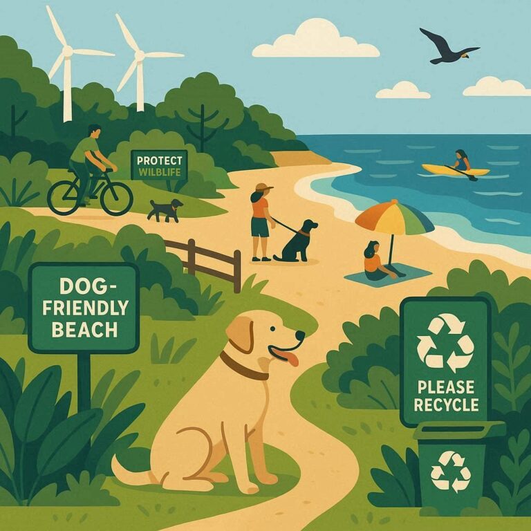 Guia para Praias e Parques que Acolhem Cães com Responsabilidade Ambiental
